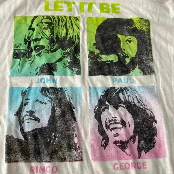 🆕The Beatles Let It Be Short Sleeve Graphic Tee XXL🆕 - Picture 7 of 10